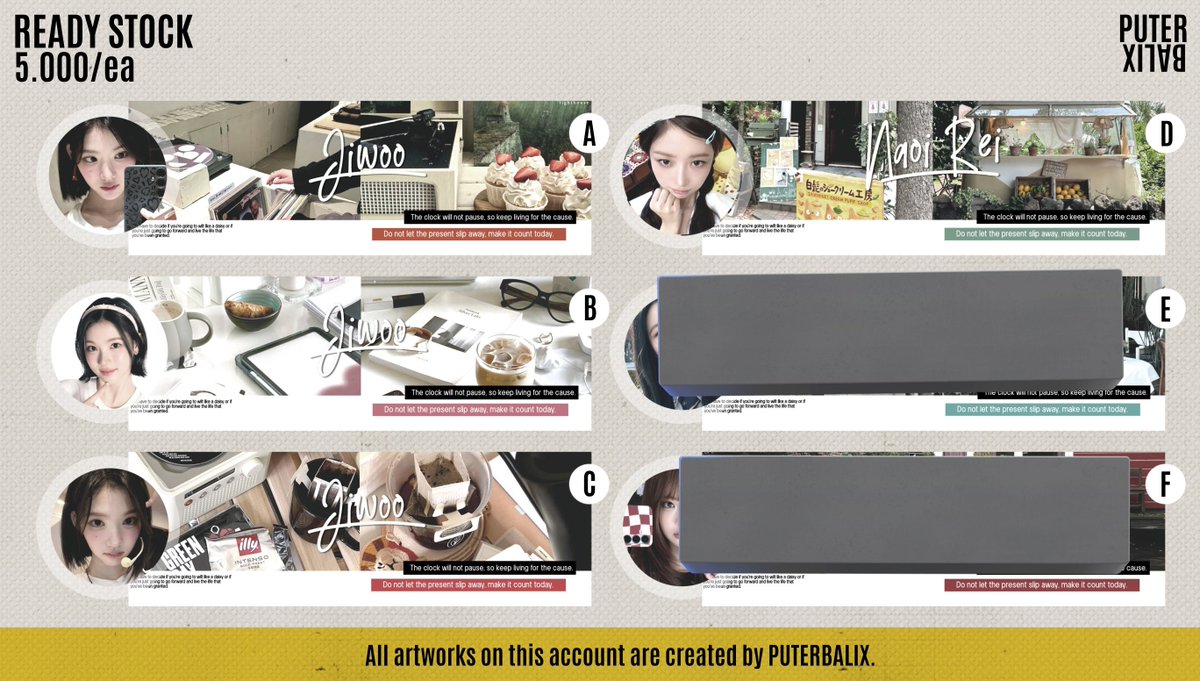 puterbalix's tweet image. Ready kak layout Wonyoung 6k/ea, Jiwoo & Rei 5k/ea aja #zonauang