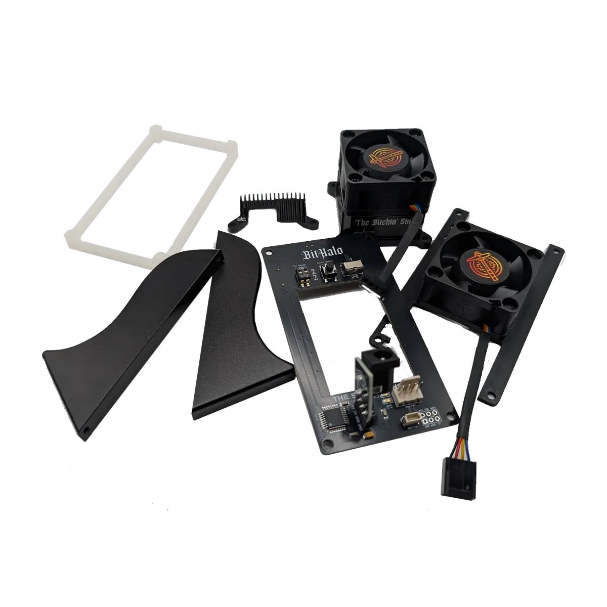 TheSoloMiningCo's tweet image. 🔥 Just dropped: The Bitaxe Gamma Black Edition Bithalo Kit 🔥
Now plug and play – no soldering needed!
Includes:
BitHalo LED board (rear fan + rear power port too!)
The Bitchin Sink
2x Black Magic Fans
Aluminium Stands
V-Rex vreg heatsink
Opaque LED diffuser
Bitaxe not included.…