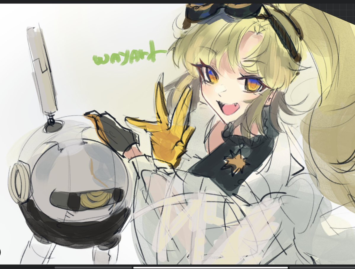 wayart_akk's tweet image. nonoka &amp;amp; code sketch
#arcaea