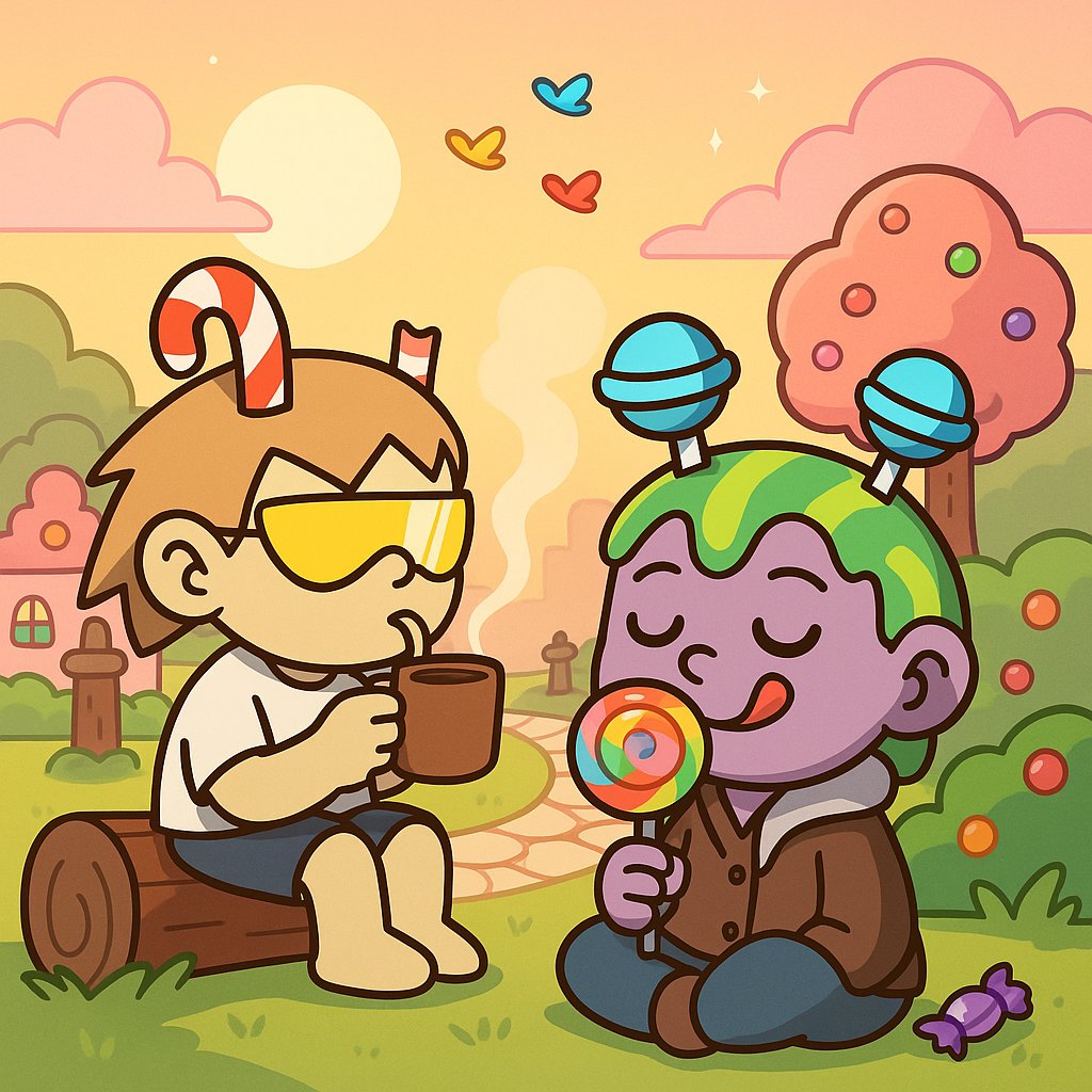 happy sunday
slow sips, sweet thoughts, soft starts.
the week is just unwrapping 🍬

gm candy fam!