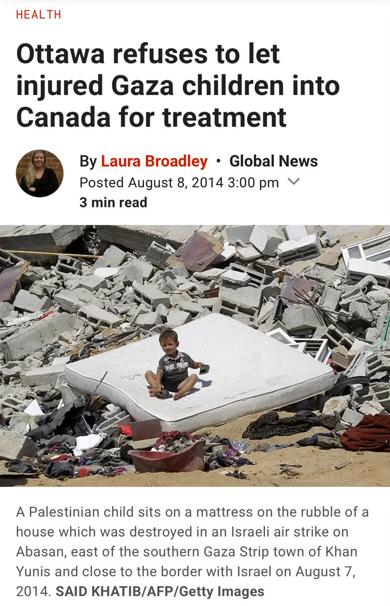 Neither did Canada. Canada has long refused entry to injured Palestinian children, like in 2014. We live in White supremacist states. We must acknowledge this to change it. BTW, nothing started on Oct 7.