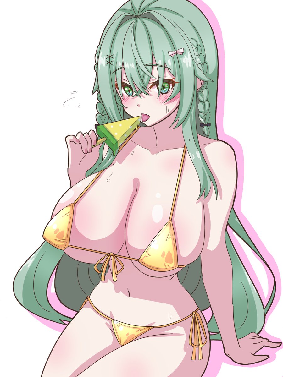 orihojisan's tweet image. 暑い日が続くので水着ひよ菜ちゃん！