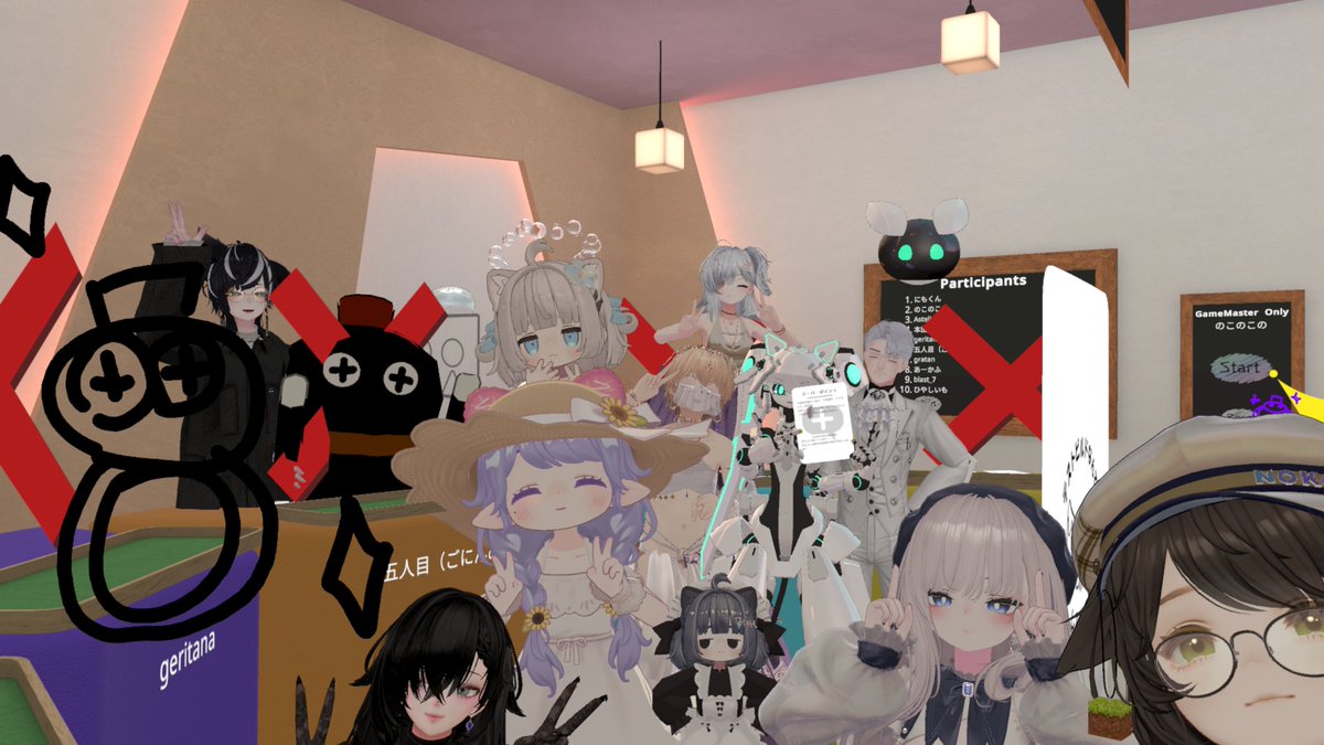 gratan_vrc's tweet image. きょうのぶいちゃ
昼の部
