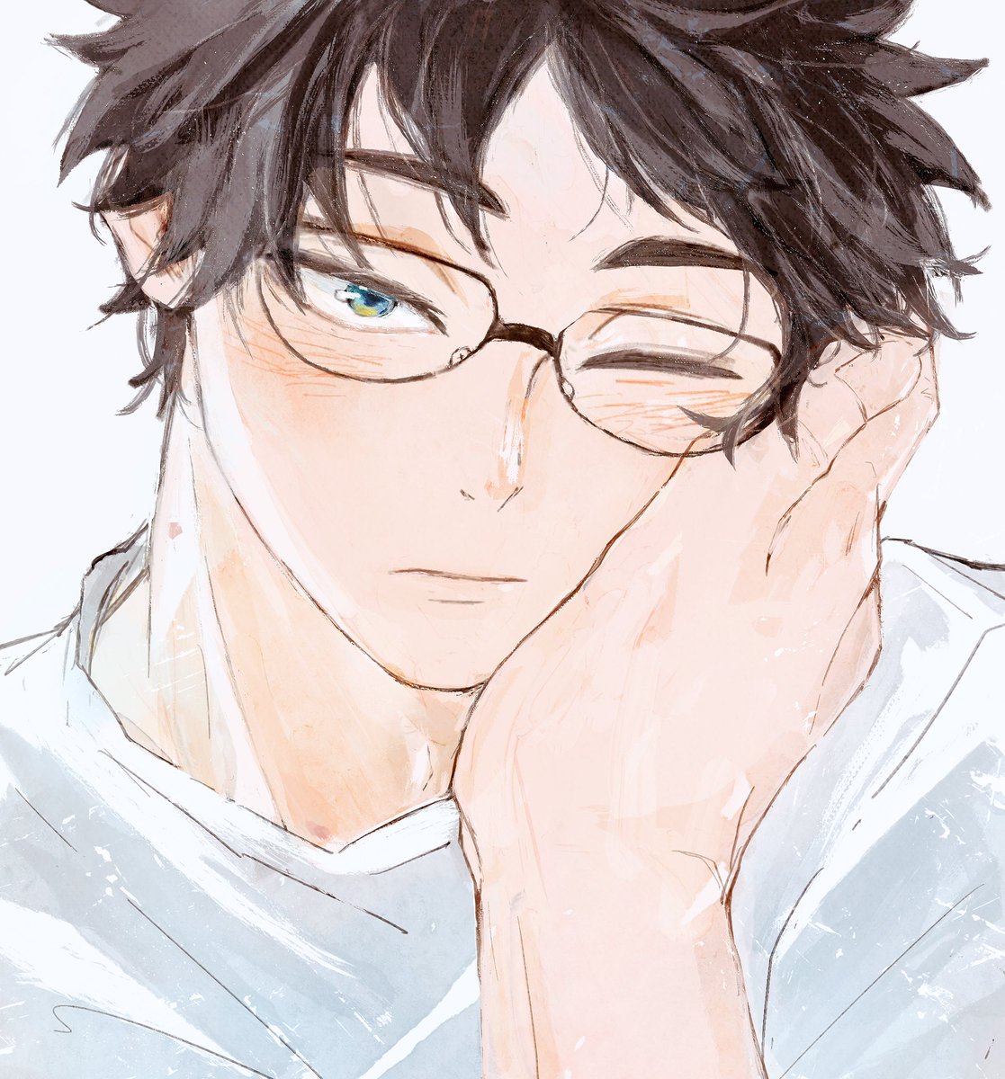 ilst_prac_hq's tweet image. 朝の優しい雰囲気が好き