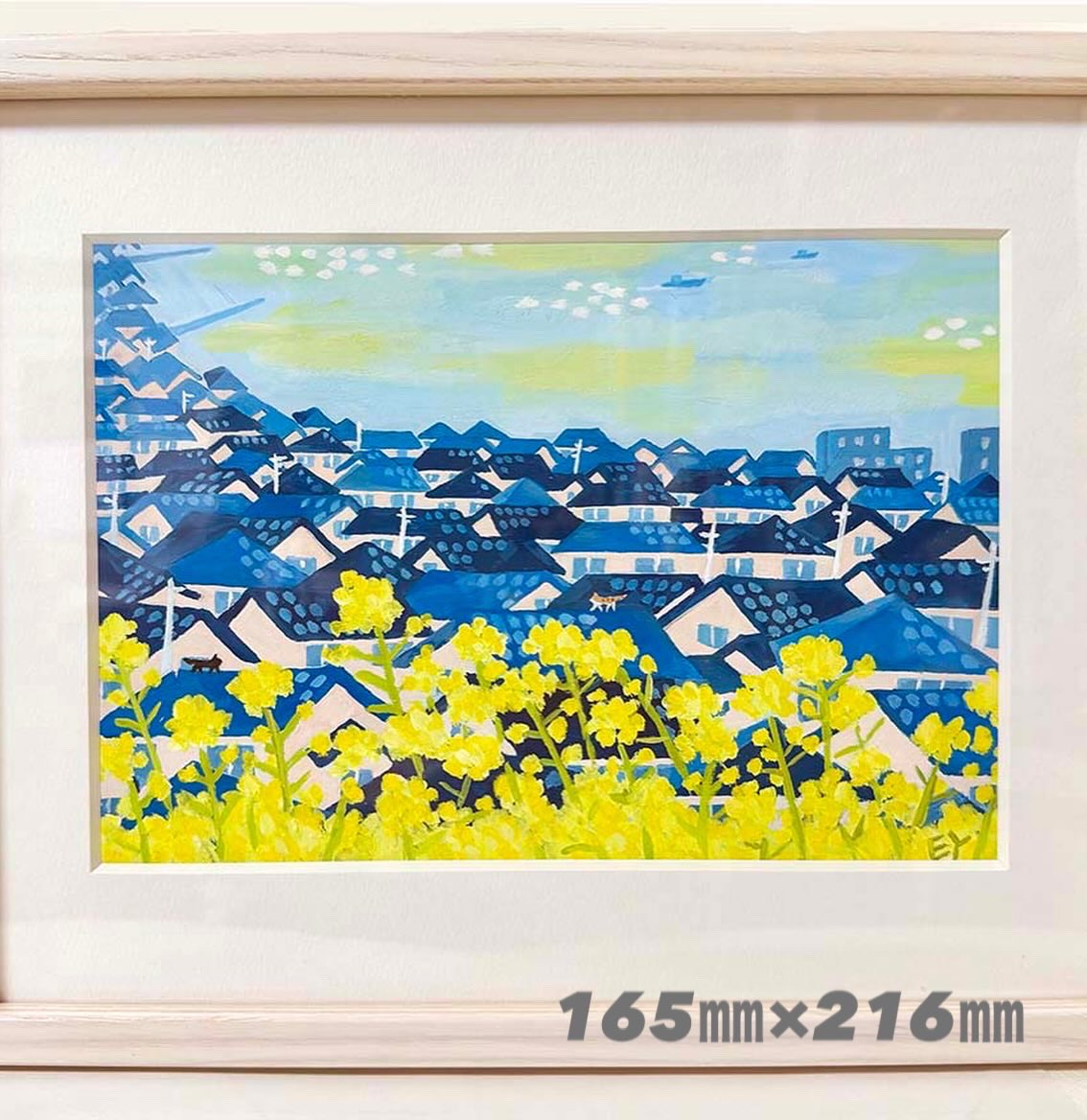 yagietsuko's tweet image. OPAギャラリー「おもちかえり展」30水まで。
原画お持ち帰りいただけます。
（額小さめ、両方八切り）
#OPA夏フェス