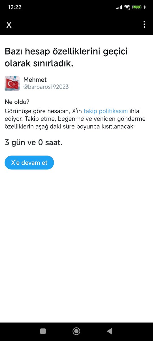 Herkese mutlu pazarlar diliyorum. Şuan X art arda bu ikinci kısıt ne yapmaya çalışıyor anlamıyorum. X herhangi bir kısıt uygulaması yaptığı zaman buradan paylaşım yapacağım. Herkesten desteğinizi rica ederim. Herkese çok teşekkür ederim. İyi ki varsınız ? 💫🫶🙏