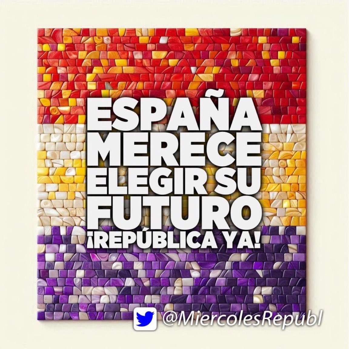 ComMadridMR's tweet image. 🌿 Por la República:

❤️ Federal
💛 Laica
💜 Feminista

Participa cada miércoles a partir de las 19.00 h (18.00 h en Canarias) en el hashtag republicano de @MiercolesRepubl.
Suma tu voz 😉 
#FelizDomingo