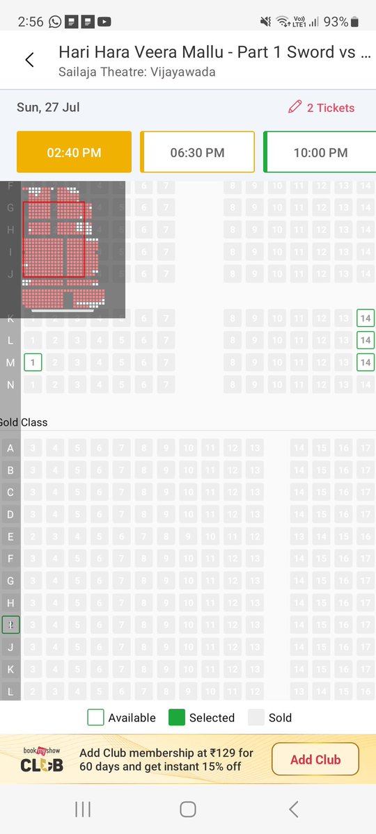 BezawadaPspkFC's tweet image. Vijayawada Matinee shows bookings are in swing 🥵👏

#BlockBusterHHVM
#HariHaraVeeraMallu