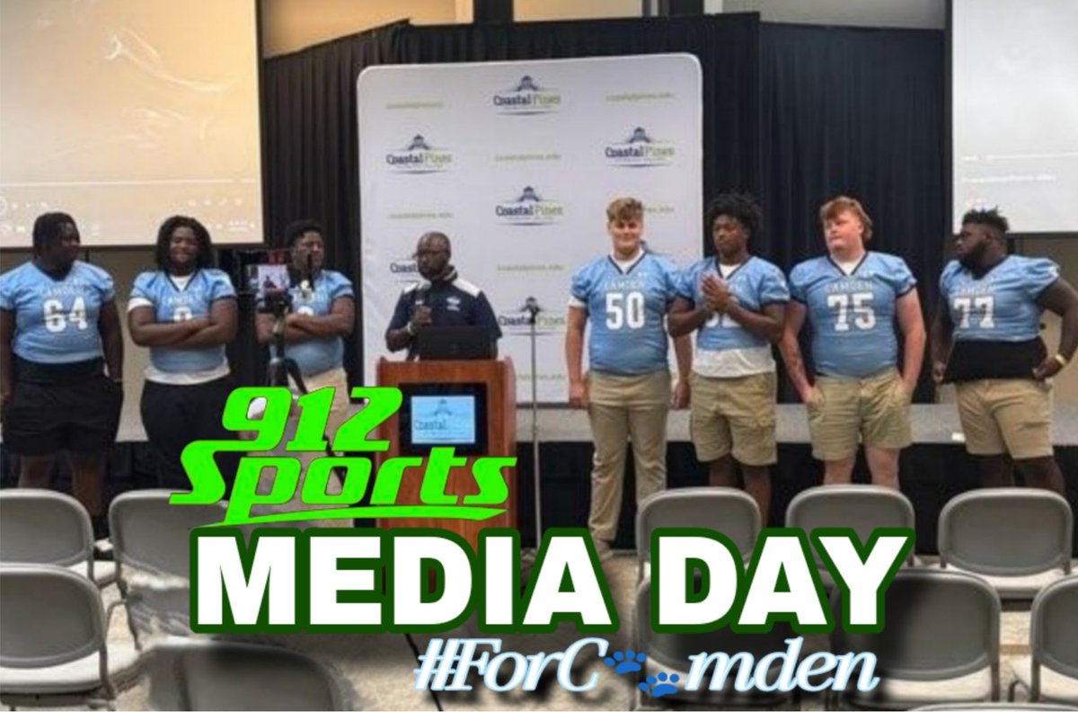 Cats representing  at the 912 Media Day!  <a href="/912Sports/">912 Sports</a>

#ForC🐾mden

<a href="/COACH217ROLAND/">Travis Roland</a>
<a href="/QBOCCoachAlford/">Grant Alford</a>
<a href="/JMThompson12/">Coach Thompson</a>

#ForC🐾MDEN