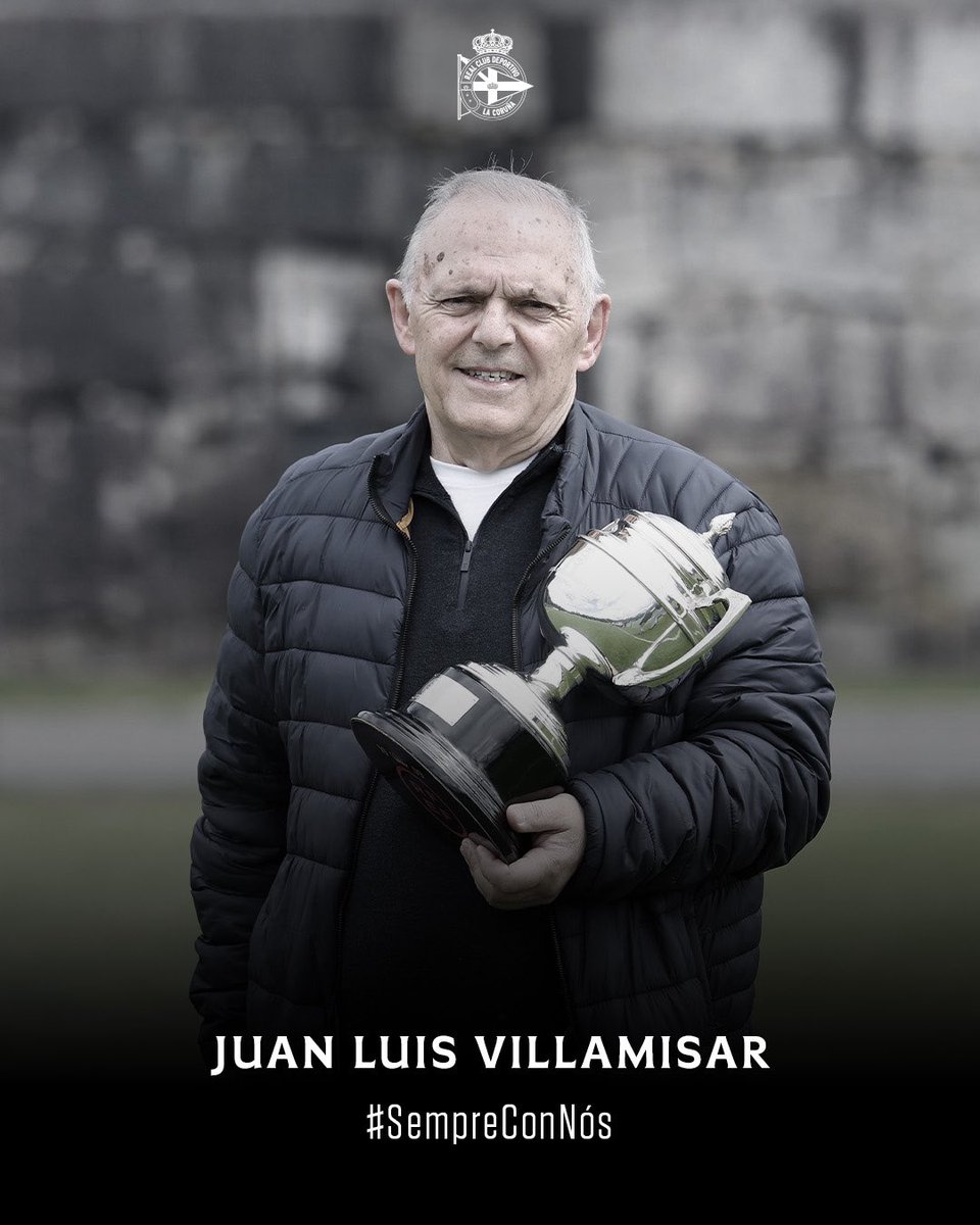 Dende o RC Deportivo lamentamos profundamente a perda de Juan Luis Villamisar, vicepresidente da Real Federación Galega de Fútbol e Presidente do Imperator OAR, e pai de Juan Villamisar, segundo adestrador do Fabril. 

Moito ánimo á súa familia e aos seus seres queridos. 

D.E.P.