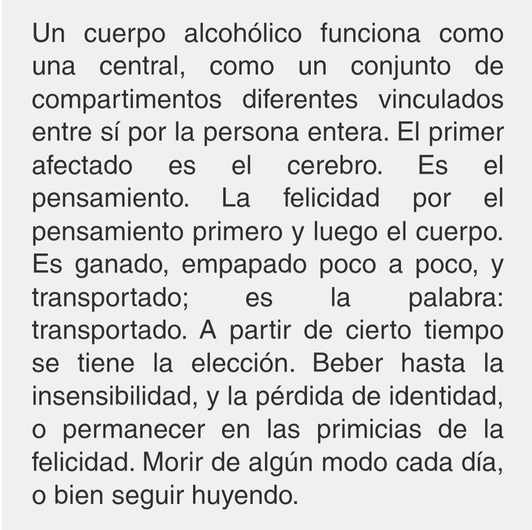 KingofFr1's tweet image. Un texto lúcido y fascinante para explicar los mecanismos del alcohol. Las mañanas con Marguerite Duras siempre son claras y llenas de significado.
revistaadynata.com/post/el-alcoho…