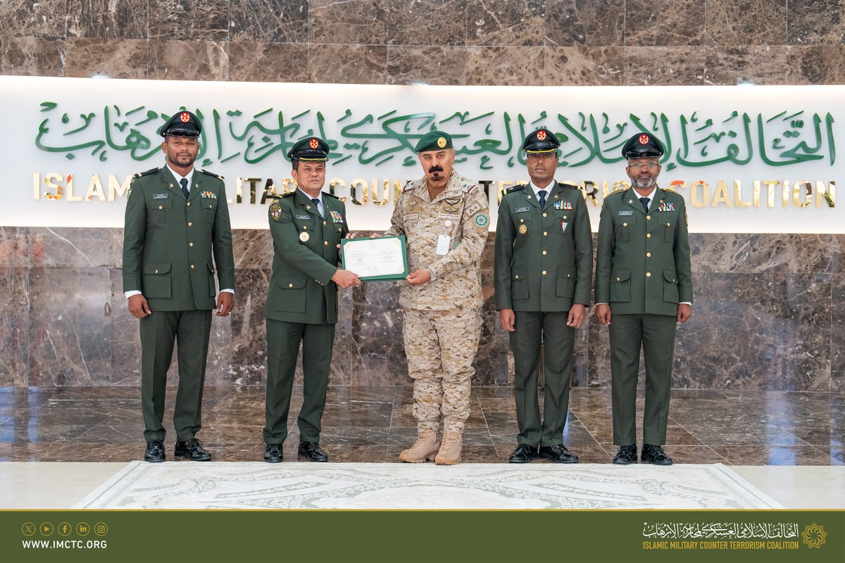 imctc_en's tweet image. The Delegates of the Republic of Maldives to #IMCTC held today a ceremony to celebrate their Country’s Independence Day, in the presence of IMCTC Secretary General, Member States’ Delegates and personnel.