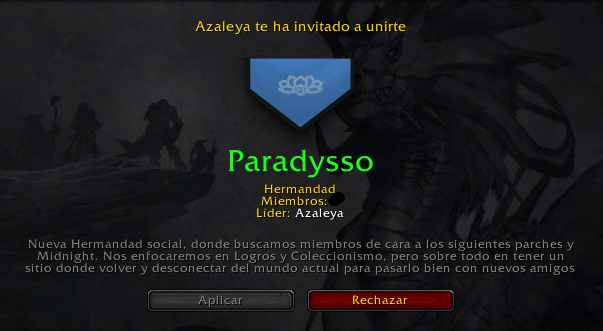 Azaleya_'s tweet image. Os recuerdo que reclutamos de cara al 11.2 y Midnight!!

☀️☀️☀️

Si quieres formar parte de una comunidad sana y amigable, para jugar sin presiones éste es tu sitio!!
¿Qué dices, te apuntas? (:

🔗eu.forums.blizzard.com/es/wow/t/nueva…

(EU-Paradysso) #Warcraft #TheWarWithin