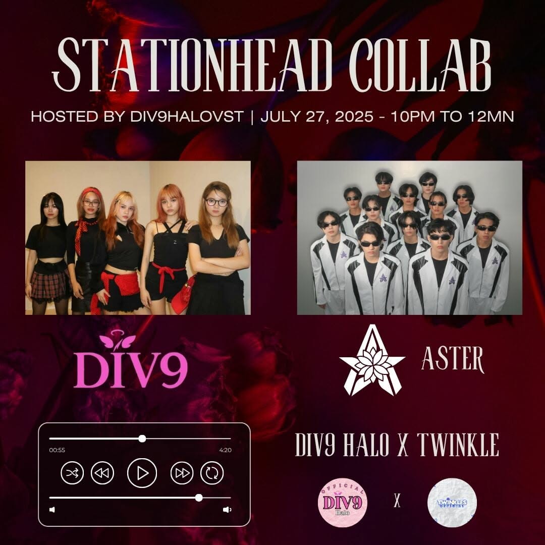 📢 STATIONHEAD COLLABORATION 📷 

Calling TWINKLEs and HALO to join our streaming  party tonight.  

See you later at 10:00PM - 12:MN PHT

Hosted by : 📻 stationhead.com/div9halosvt

#ASTER <a href="/_asterofc/">ASTER</a> <a href="/_twinklesofc/">Twinkles Official</a>
#DIV9  <a href="/Div9_Halo_Ofc/">DIV9 HALO OFC</a>