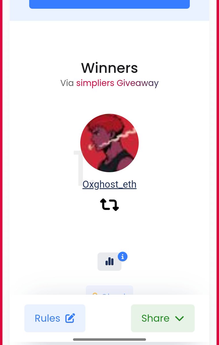 The winner of the <a href="/ethos_network/">Ethos</a> invite giveaway is <a href="/Oxghost_eth/">GHOST AI 💻</a> 

Proof link: [smpl. rs/g/EXDOPU]

The giveaway was raffled amongst participants that carried out all requirement.