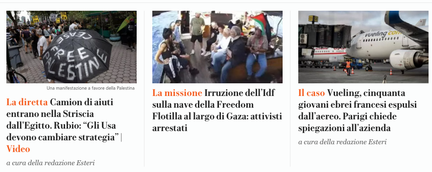 Se non puoi evitare di dare le notizie, allora anestetizzale. 
Vero <a href="/repubblica/">Repubblica</a> ?