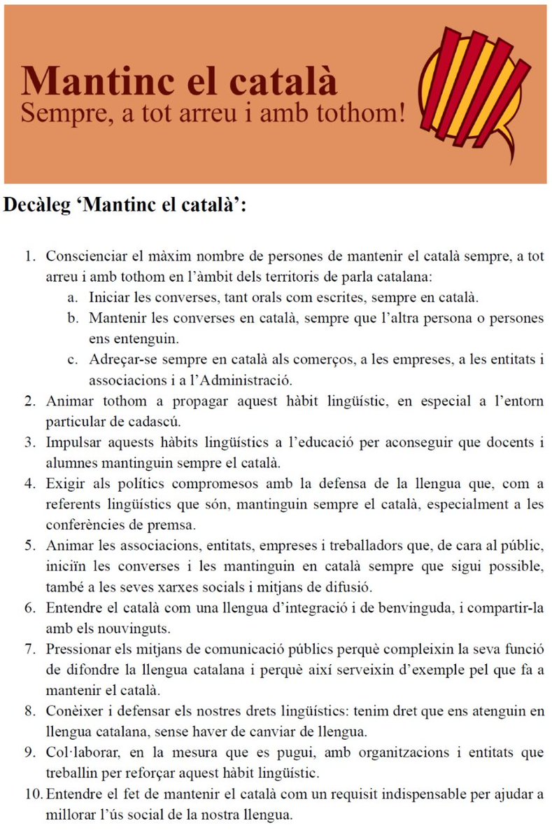 mantincelcatala's tweet image. Tothom hauria de mantenir el català i tothom hauria de reciclar. Evidentment, que cadascú faci el que cregui.