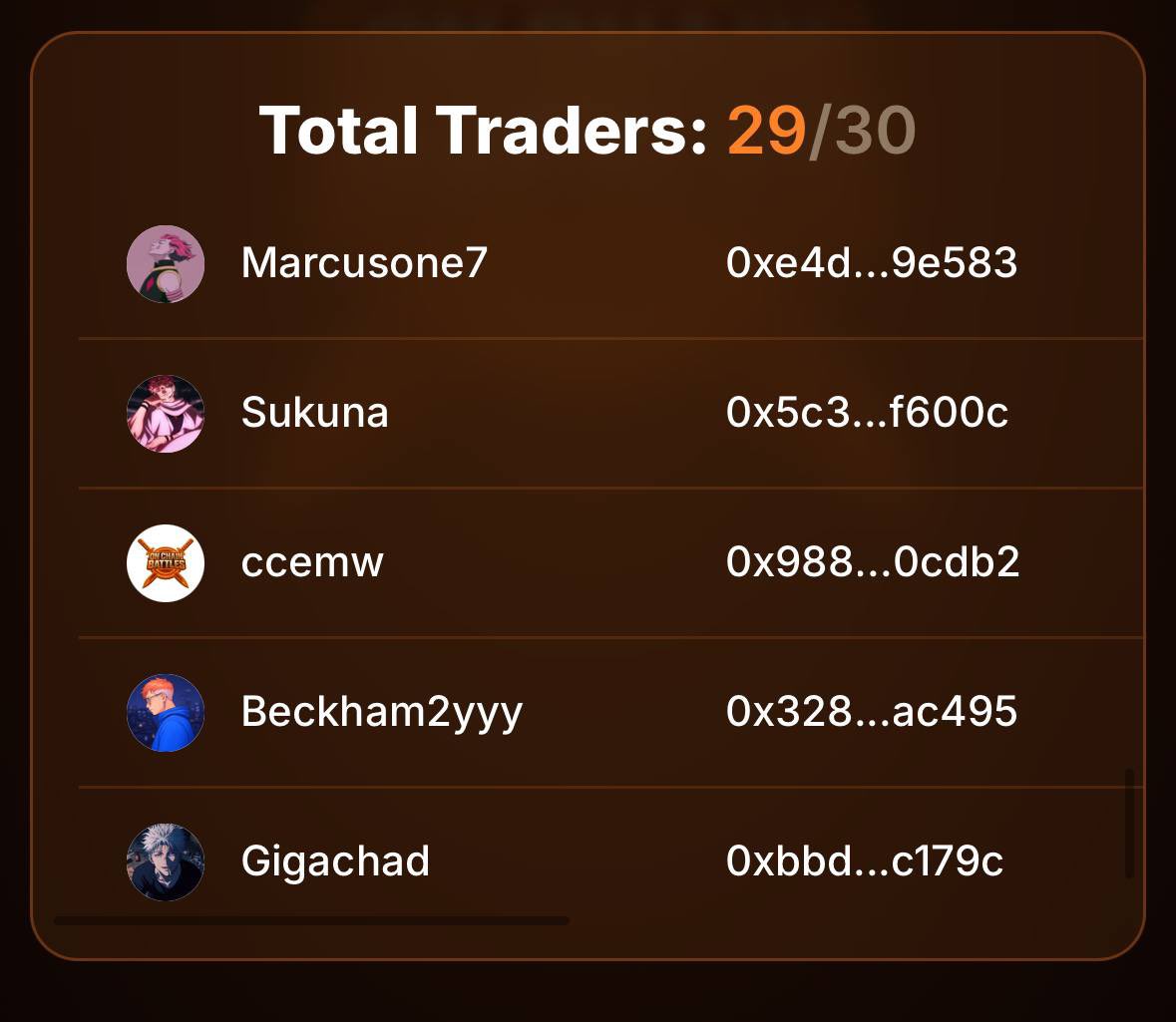 OnChainBattles's tweet image. ONLY 1 SPOT REMAINS! ⚔️🔥
29/30 slots have now been filled for the first OCB Trading Competition starting tomorrow, Monday 28th July.
👉 Register Here: app.onchainbattles.com/tournaments