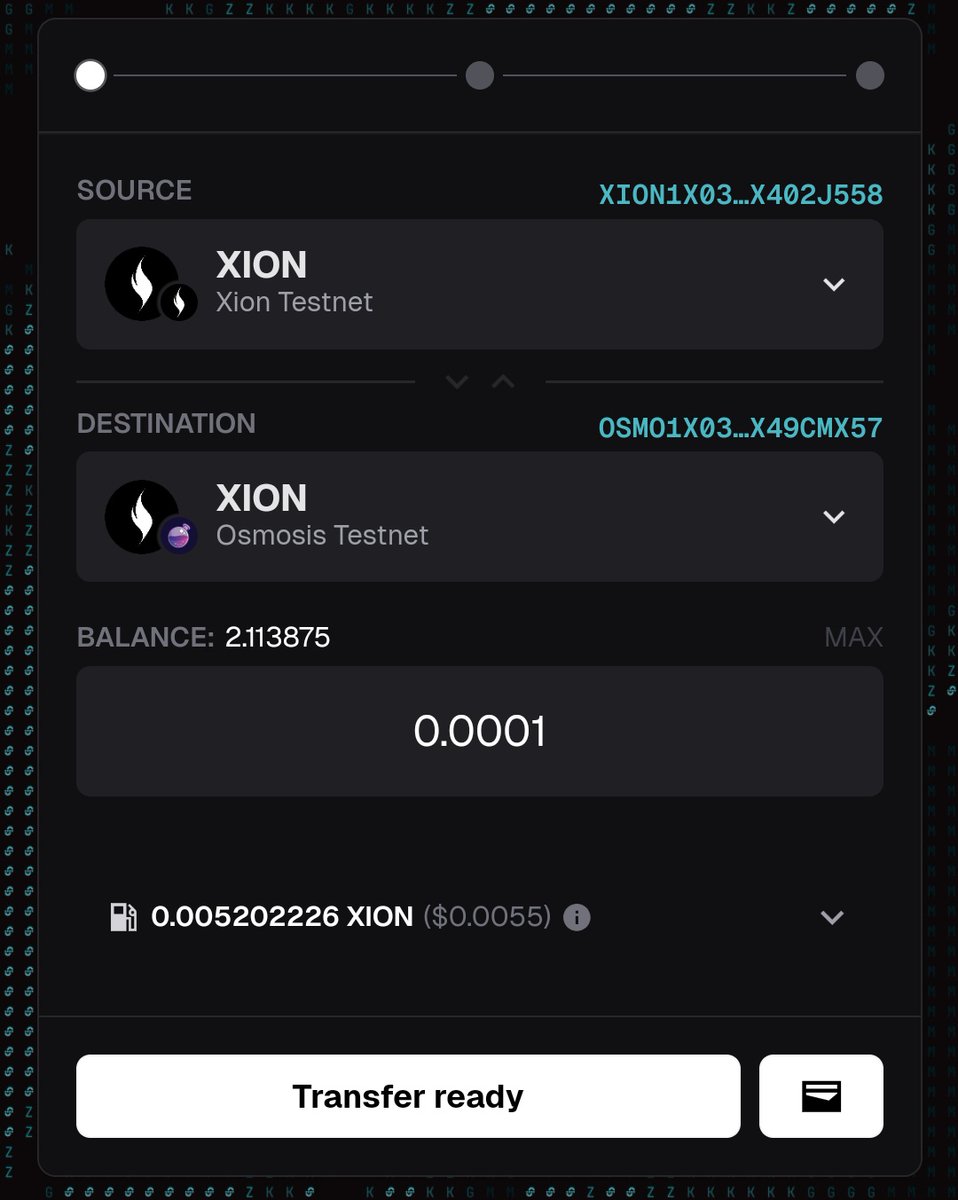 crypto_tytn's tweet image. It seems the backend route for Xion -> Osmosis is working perfectly
I had issues in creating order but eventually when I tried again, it worked
Here's the link -> app.union.build/transfer?sourcโฆ
Thanks to @Defi_Scribbler for bringing this to my attention
zkGM @union_build believers
