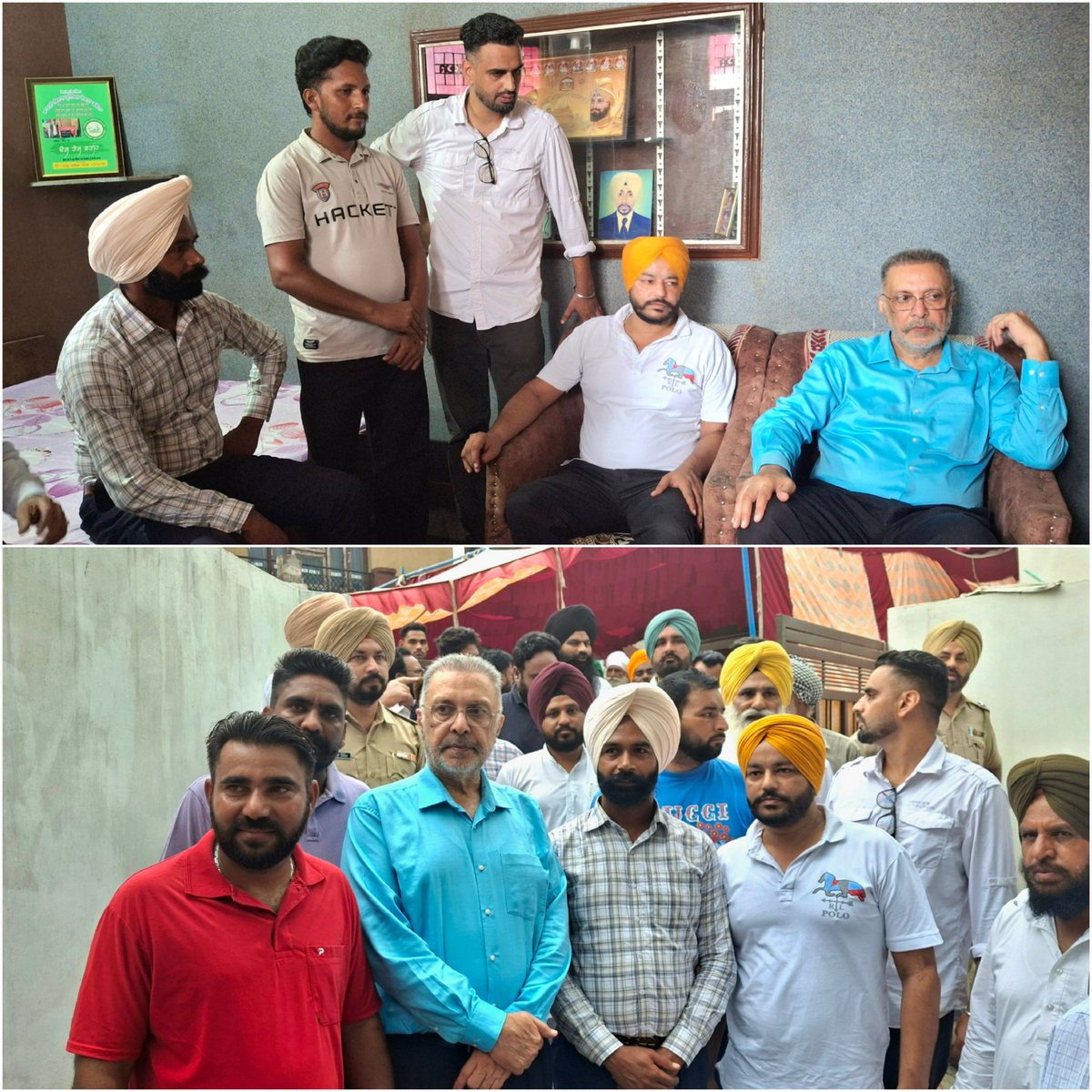 AAPbalbir's tweet image. "Making public service the religion of my mind, today I reached Satwinder Singh Ji's house in village Chalaila and met the villagers and party colleagues and listened to their problems.
I took a detailed review of the ongoing development works in the village and decided on a…