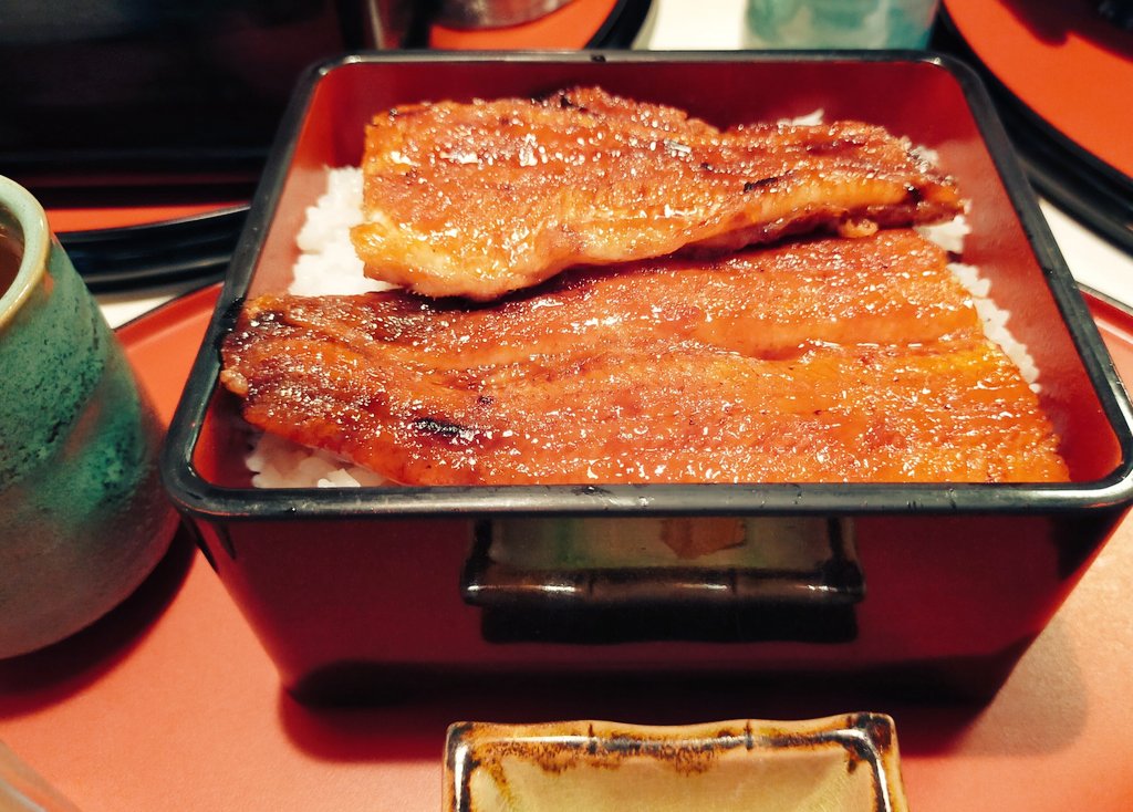 おじいちゃんがうなぎ連れてってくれた