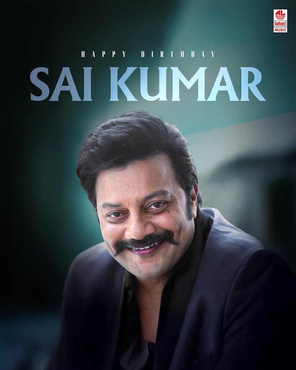 LahariMusic's tweet photo. Wishing Sai Kumar a very happy birthday.
Your powerful voice and screen presence continue to captivate audiences. 🎙️
@saikumaractor

#lahari #HBDSaiKumar #HBD #saikumar #hbdsaikumar #actors https://t.co/JGETgXHLYG