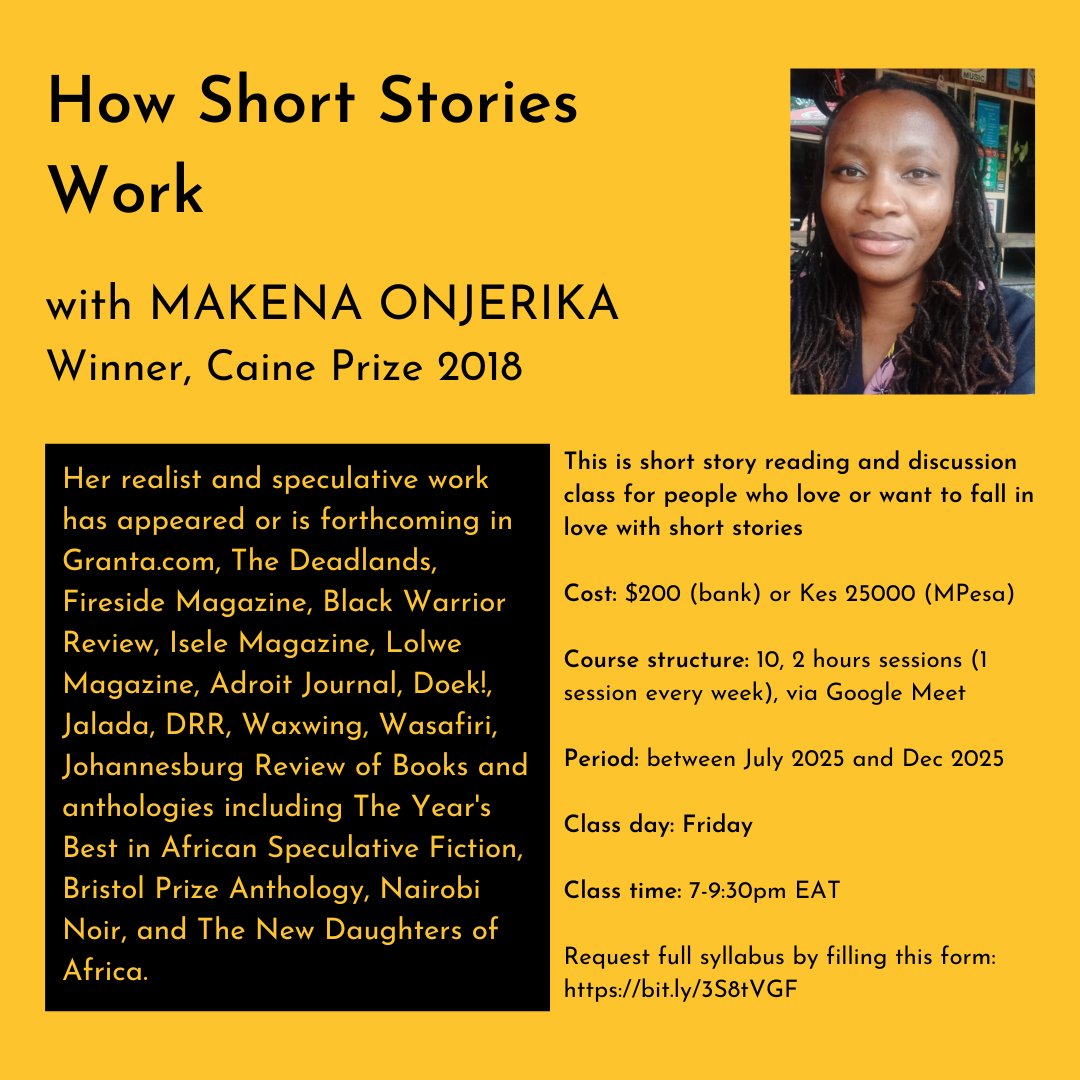 I am teaching this class every Friday, 7-9pm. It's all about taking short stories apart and figuring out how they tik and tok then stealing their techniques for your own writing. Admission is rolling basis. Join at any point for 10 sessions. DM open, retweets very appreciated.