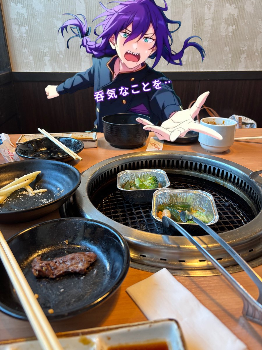 Apuhamu's tweet image. マヨイくんシャッフルおめでとう✨👏🏻✨👏🏻✨👏🏻✨👏🏻焼肉だよ🥩🔥
