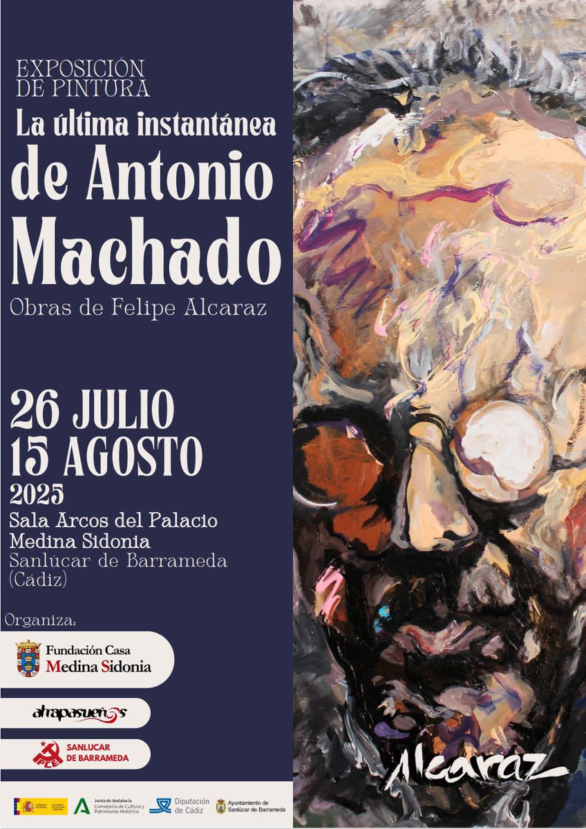 Hay que reivindicar la ética republicana de la que fue ejemplo Antonio Machado. 

No claudicó y así enraizó una victoria moral que hoy ha de inspirar y alimentar la resistencia ante la barbarie. 

Recomiendo acercarse a Antonio Machado a través la pintura de <a href="/FelipeAlcarazM/">@FelipeAlcarazM</a>