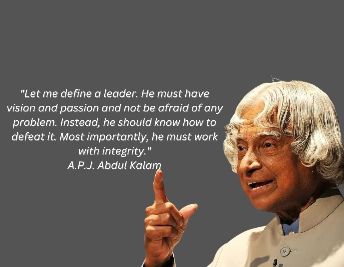 NestLeaders's tweet photo. NEST  pays tribute to Former President and Bharat Ratna Dr. A. P. J. Abdul Kalam on his death anniversary.

Life is a difficult game. You can win it only by retaining your birthright to be a person.
~ डॉ. ए.पी.जे. अब्दुल कलाम जी 

#APJAbdulKalam #MissileMan https://t.co/BRBgNPu4ge
