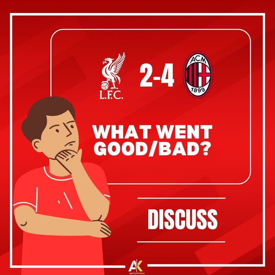 AnfieIdExpress's tweet image. β| So it's the morning after... What went good/bad?
π£οΈ Discuss π