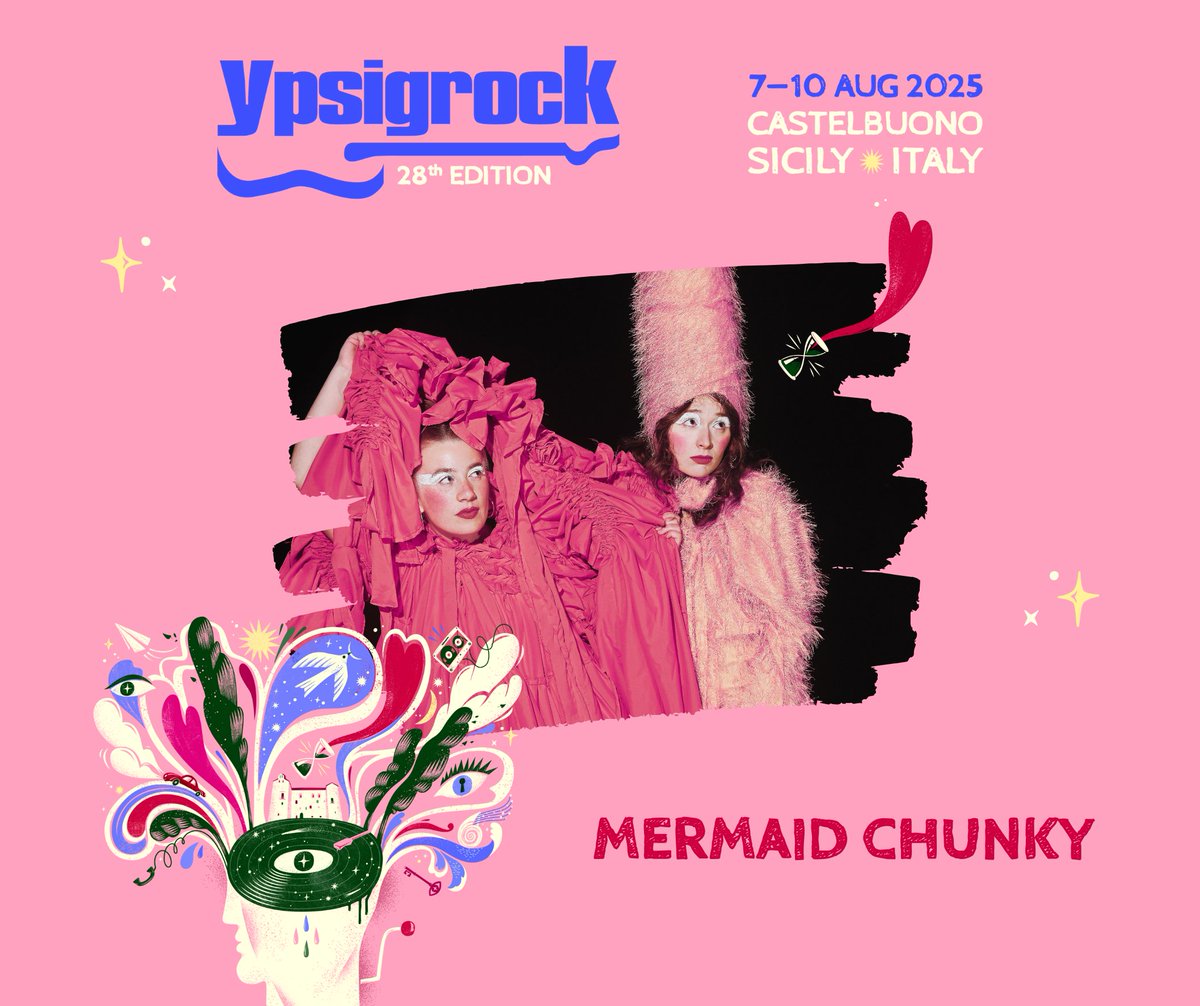#ypsi25

📆 8 AUG 2025 ​​🌸MERMAID CHUNKY

Il futuro è già nostalgia 💖

DAY TICKETS | DAY 2 ➝ DICE: ypsi.link/2025_DayTicket…