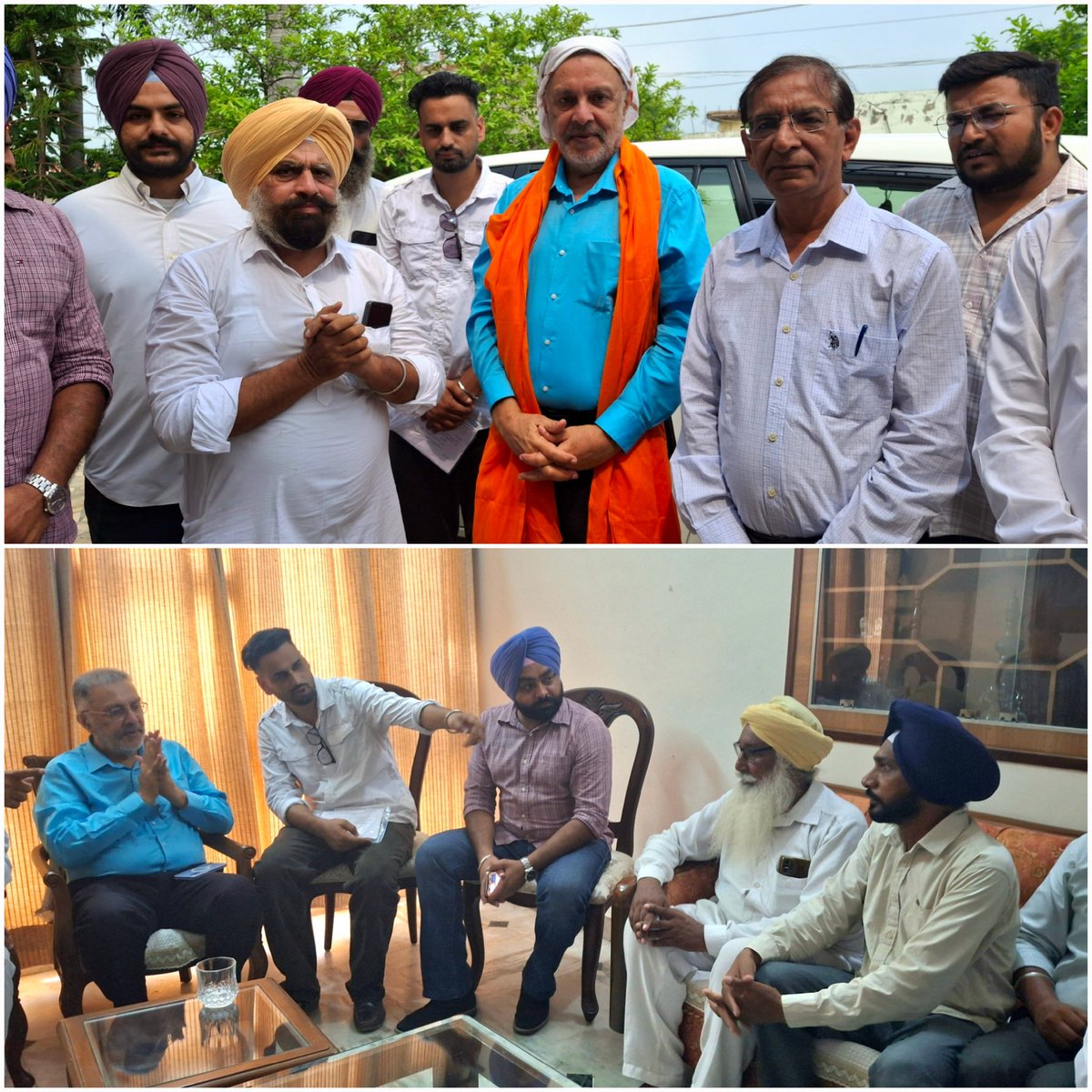 AAPbalbir's tweet image. Among the common people, AAP government
It was good to meet Sarpanch Babandeep Singh's father S. Manjit Singh (former Sarpanch) at his house in village Faggan Majra of Patiala Rural constituency.
🔹️Reviewed the development works in the village. During the public meeting, the…