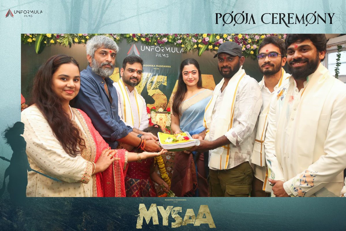 S2MediaOffl's tweet image. #MYSAA Pooja Ceremony begins with blessings, love and the promise of a beautiful story ❤️✨
Clap by #SureshBabu garu 🎬
Camera Switch on by @storytellerkola garu 📽
Script & First shot direction by @hanurpudi garu 📝
Here’s to new journeys & soulful storytelling 💫…