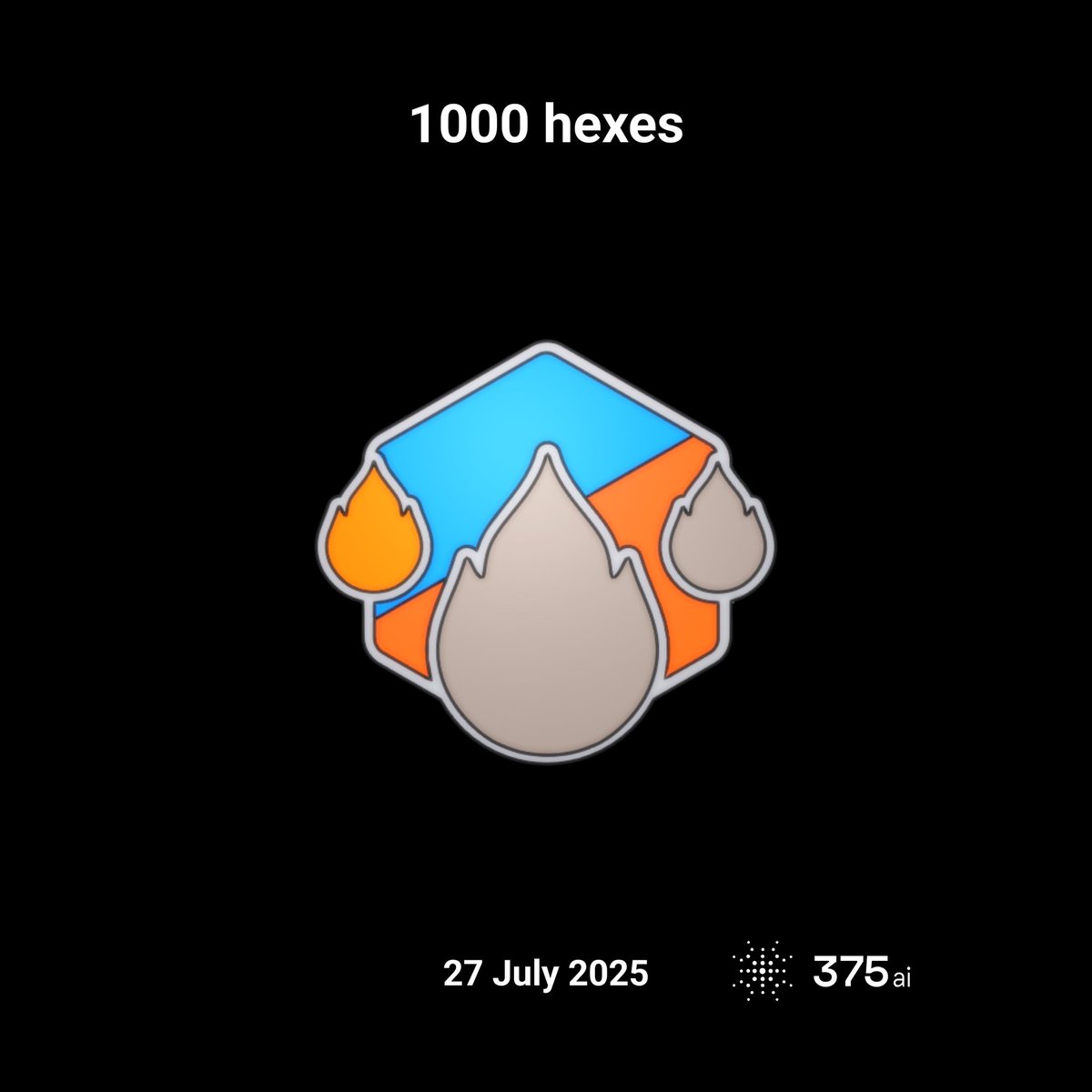Vixemo_Creator's tweet photo. I’ve just covered 1000 hexes on #375go! #discovergo https://t.co/PJ8n2MANZE