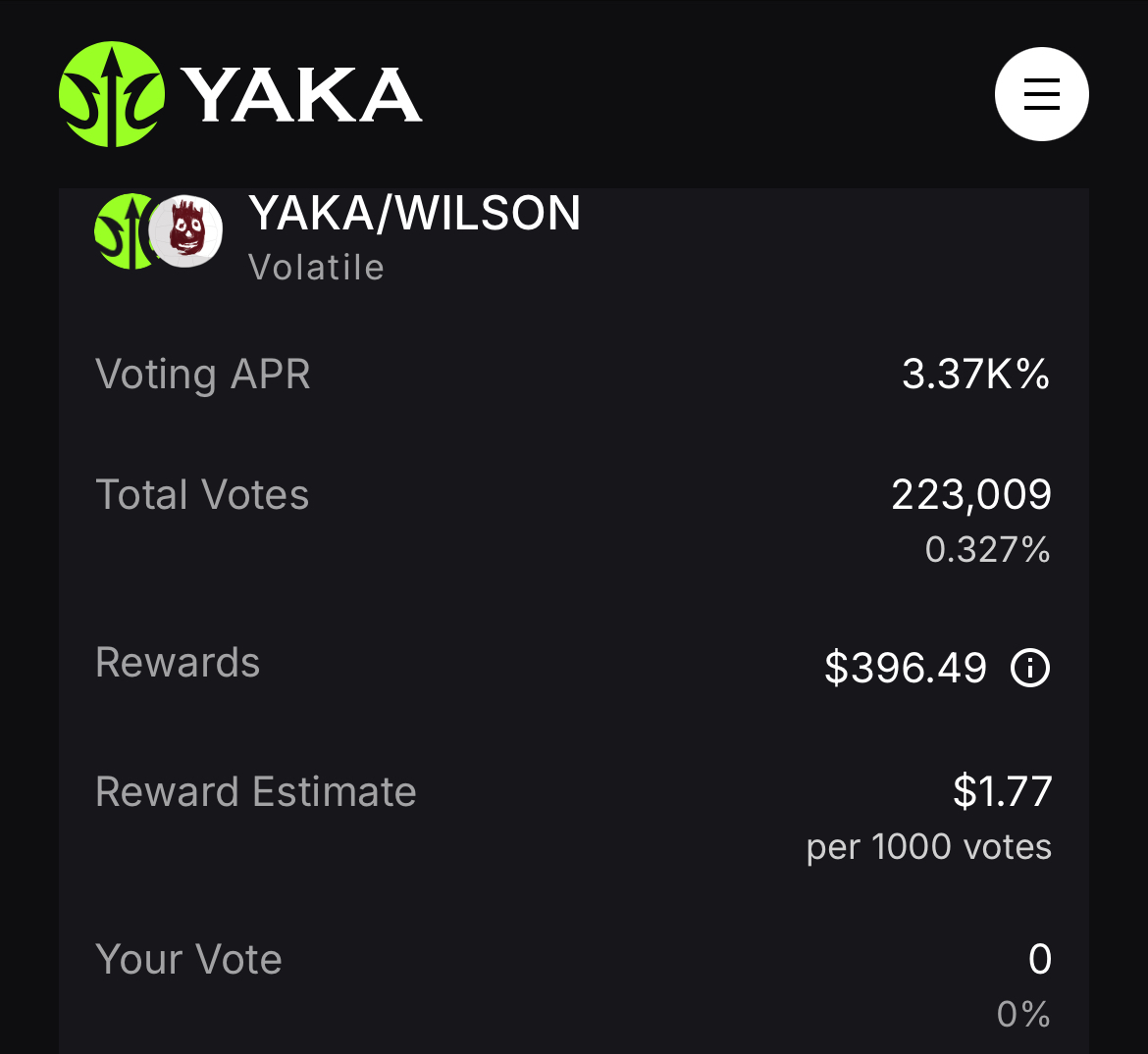 Wilson π (@wilsononsei) on Twitter photo This weeks rewards on <a href="/YakaFinance/">Yaka Finance π± - Degen's Paradise on Sei</a> are now up.
Voters get 3,370% APR for $Wilson and share a $400 pool!
Let's go! π This weeks rewards on <a href="/YakaFinance/">Yaka Finance π± - Degen's Paradise on Sei</a> are now up.
Voters get 3,370% APR for $Wilson and share a $400 pool!
Let's go! π