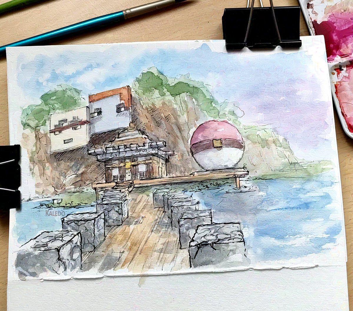 kaledo69's tweet image. Cleo and Martyn base from #pastlife ep. 1-3.
I really liked the drastic change of scenery, from paradise to wastland

#lifeseries #zombiecleo #inthelittlewoods #watercolors #sketchbook #spoilers