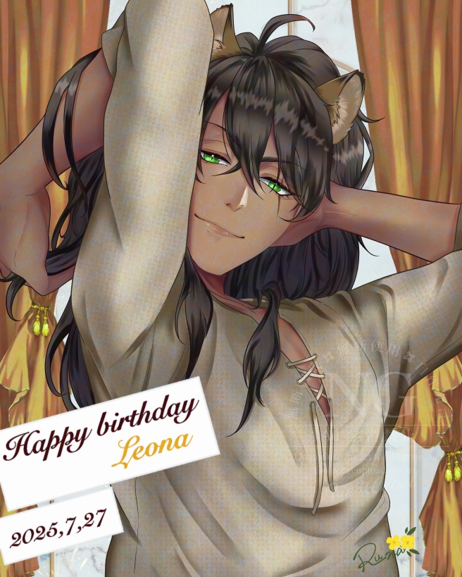 Runa00dtwl's tweet image. 🦁誕生日おめでとう!
今日は寮生と一緒にお肉いっぱい食べて過ごしてほしい🍖🥩🍗
#レオナ・キングスカラー誕生祭2025
#レオナ・キングスカラー生誕祭2025