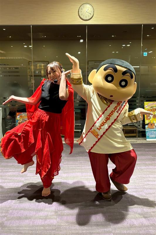 kenkoland's tweet image. 本日は、奈良健康ランド1階イベント広場にてクレヨンしんちゃん撮影会を開催🎵
クレヨンしんちゃんと、MCにとみー☆お姉さんが登場しました✨
映画の紹介をしたあとは「ナマステ~ファイヤー!」の掛け声でしんちゃんを応援✊
写真もファイヤー!ポーズで撮影しました😊…