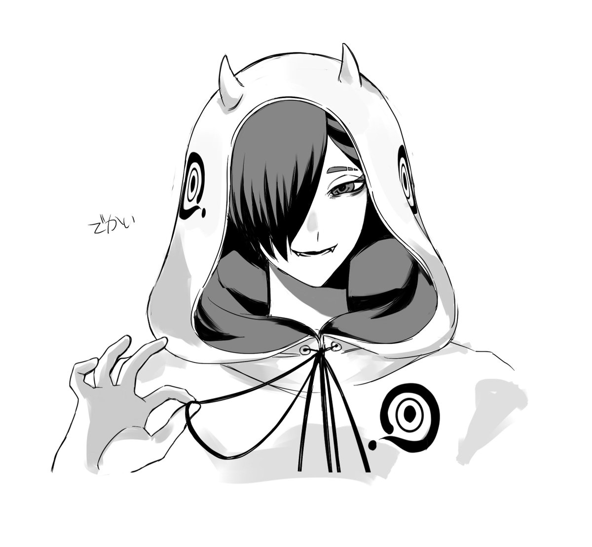 aa_kabeuchi's tweet image. 2年ほど前に黎…さんをフォロゥワに向け描(えが)いたことがあり申した