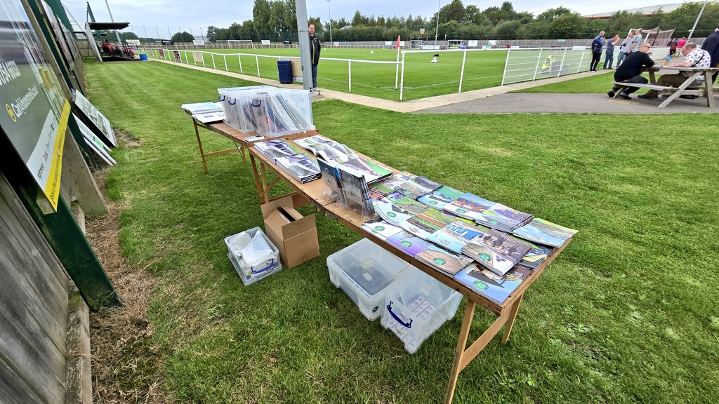 paul_gtastic's tweet image. For anyone attending the @UCLHop2025 game at Skegness Town this morning, the GT stall is set up and ready to go. Copies of our new BEYOND THE CEMETERY END book are available.
