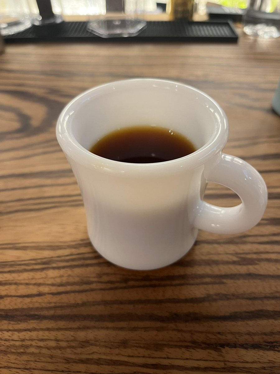 machiko_chill's tweet image. 峰さん渾身のホットコーヒー！
香り高く酸味が強い爽やかなお味で、とっても美味しいです🫶
