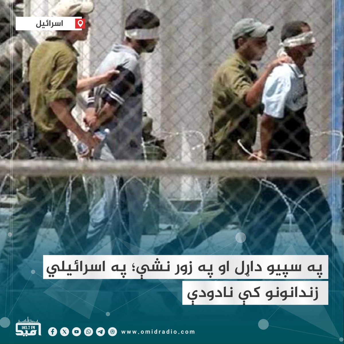 د دوو حقوقي بنسټونو موندنې ښیي چې د ا #اسرائیلو په زندانونو کې پر بې ګناه فلسطینیانو په زور الکول څښل کیږي او همداراز بې ستره شوي بندیان په سپو داړي.
د #فلسطیني اسرا ټولنې او کمېسیون په یوه بیانیه کې له اسرائیلي زندانونو موندلي رازونه رسوا کړي او ویلي یې دي چې د صهیونېست رژیم په