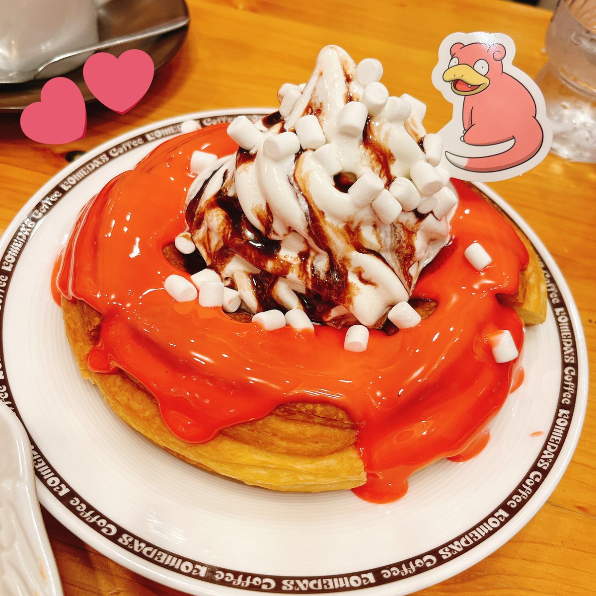 skmkz10's tweet image. こめだのポケコラボ行ってきた🎶おいしかった〜😋🍴