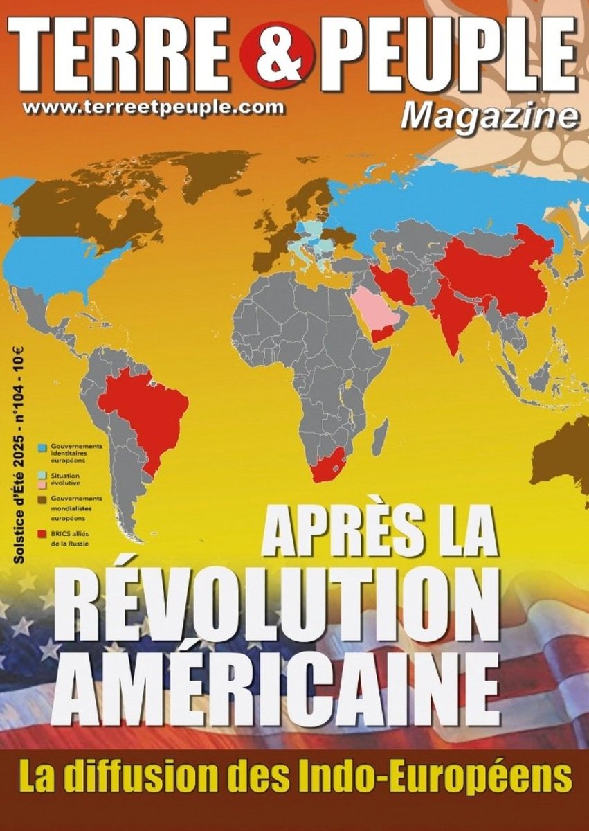 ClovisLuteceFR's tweet image. +++ Terre & Peuple Magazine
Solstice d'été- n°104+++
terreetpeuple.com/terre-et-peupl…
