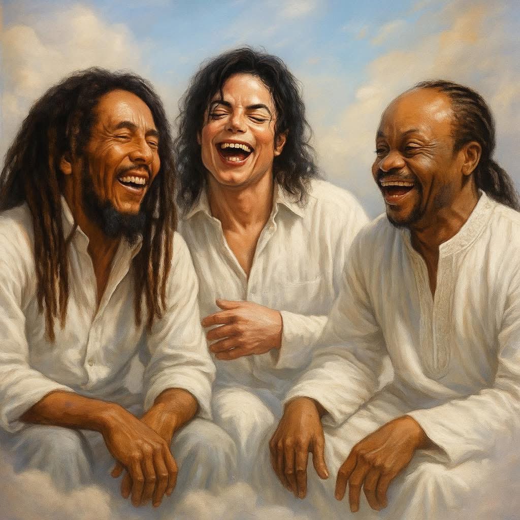 Atongo4gh's tweet image. Journey of the legends - Daddy Lumba ft Bob Marley and Michel Jackson 🎶 🎵.
