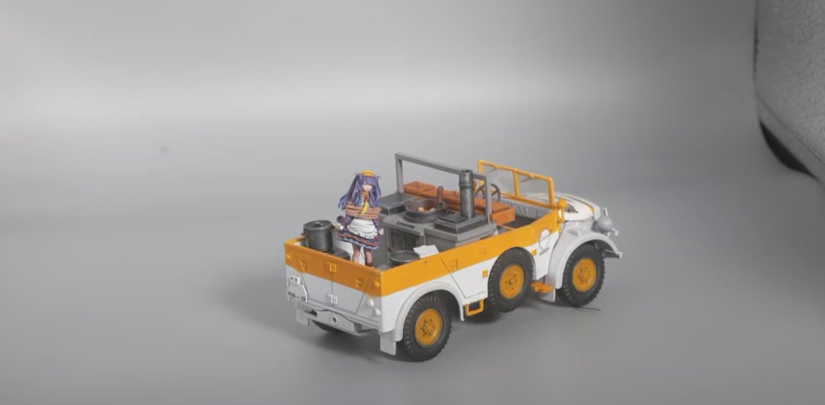 Type_04_MP's tweet image. 做了1/35比例的枫香送餐车，本体是田宫的霍希1A自动车哦