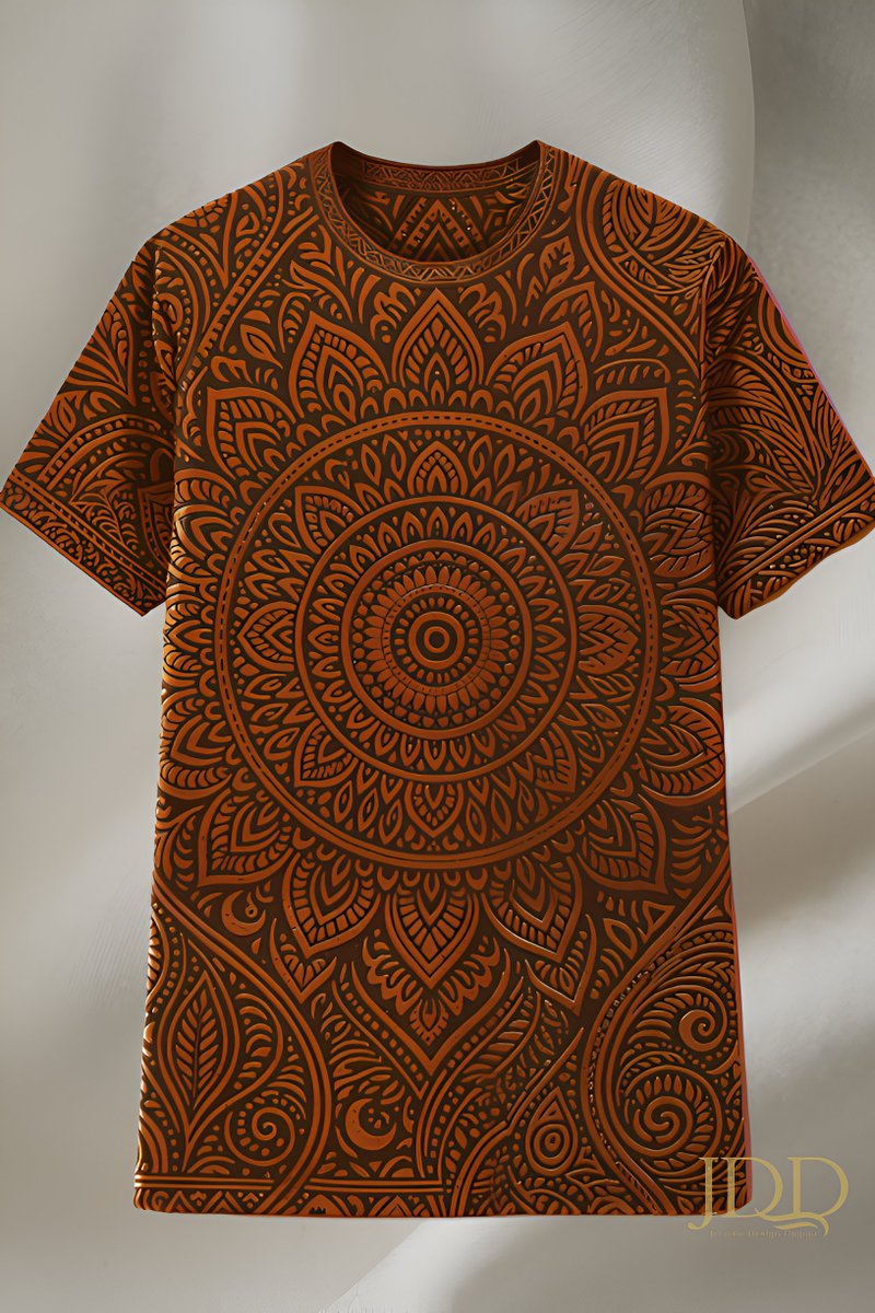 AJerome62's tweet image. Create stunning all-over mandala T-shirts like this!
🔥 Grab my 27,500+ POD prompt pack for terracotta, boho &amp;amp; more[jeromedesigndugout.gumroad.com/l/jwqlks].
📩 DM me for this exact design.

#MandalaTshirt #PODDesigns #TerracottaArt #BohoFashion #AIArtPrompts