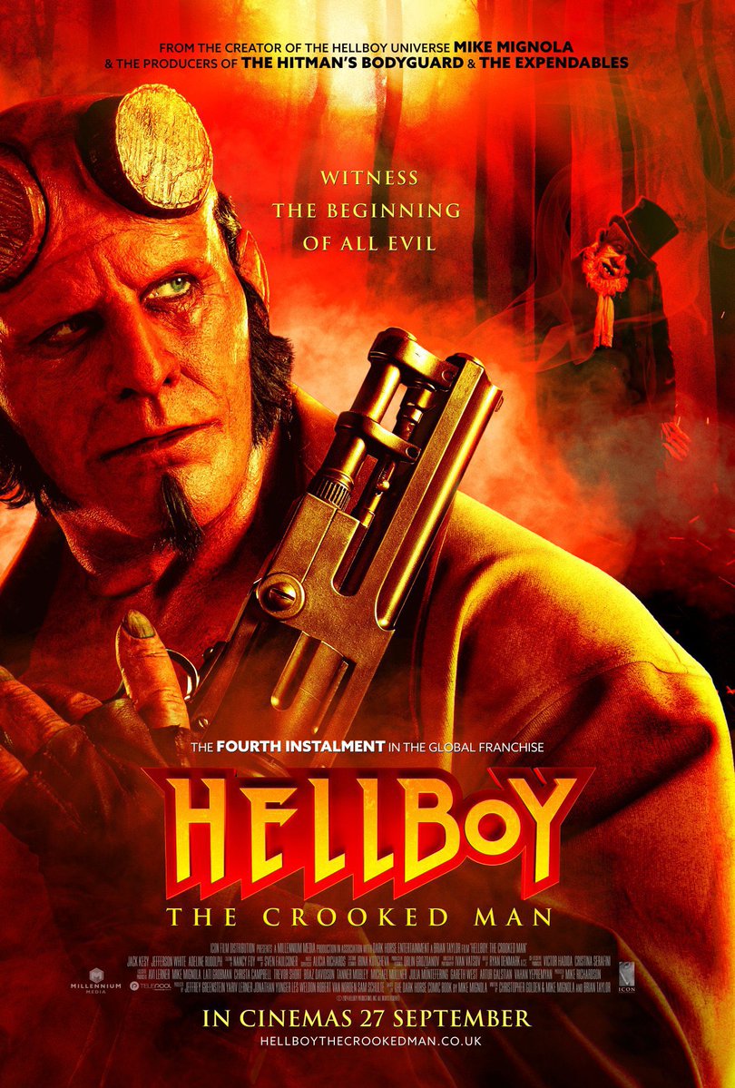 SkinTrader2's tweet image. Sunday morning movie, and I’m watching the latest entry in the Hellboy series.