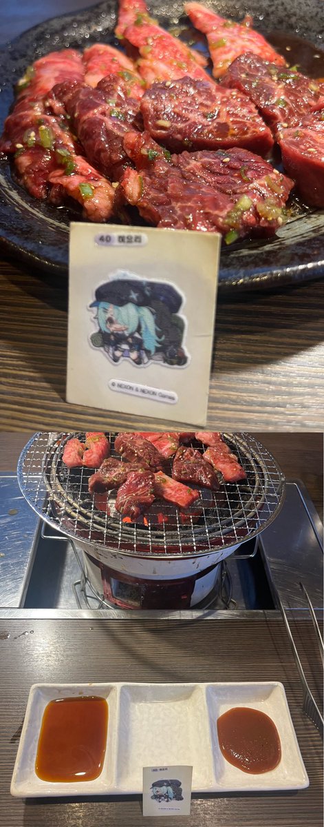 M0dern_Bekennen's tweet image. こ、こんなに美味しそうな焼き肉…せ、先生?どうしてそんな嬉しそうに…
はっ!まさかこれを理由にあんなことやこんなことを…!?
ううっ…どうせそうなるなら、石焼ビビンバとユッケジャンスープも注文させてくださいっ
